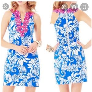Lilly Pulitzer Blue Augusta Shift Dress size 4